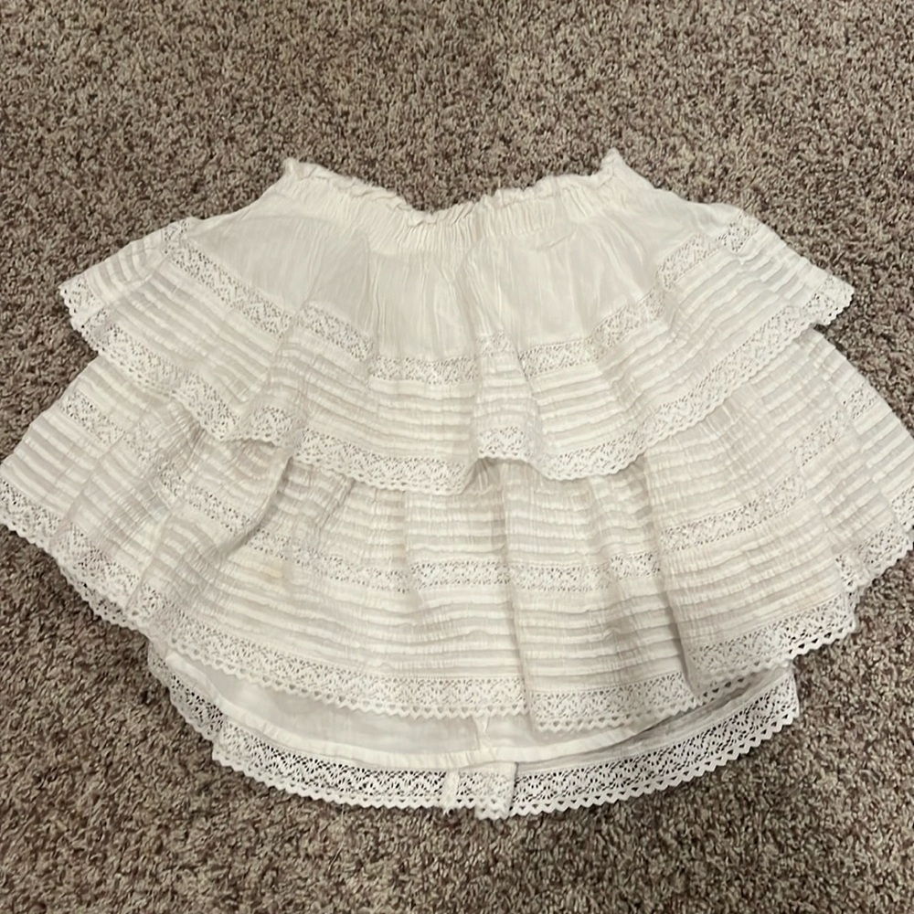 Preppy mini skirt white- Size Xs-S